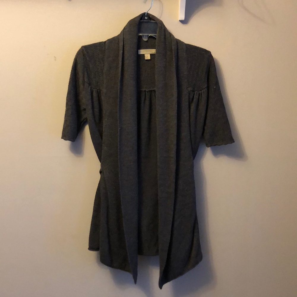 Short sleeve cardigan